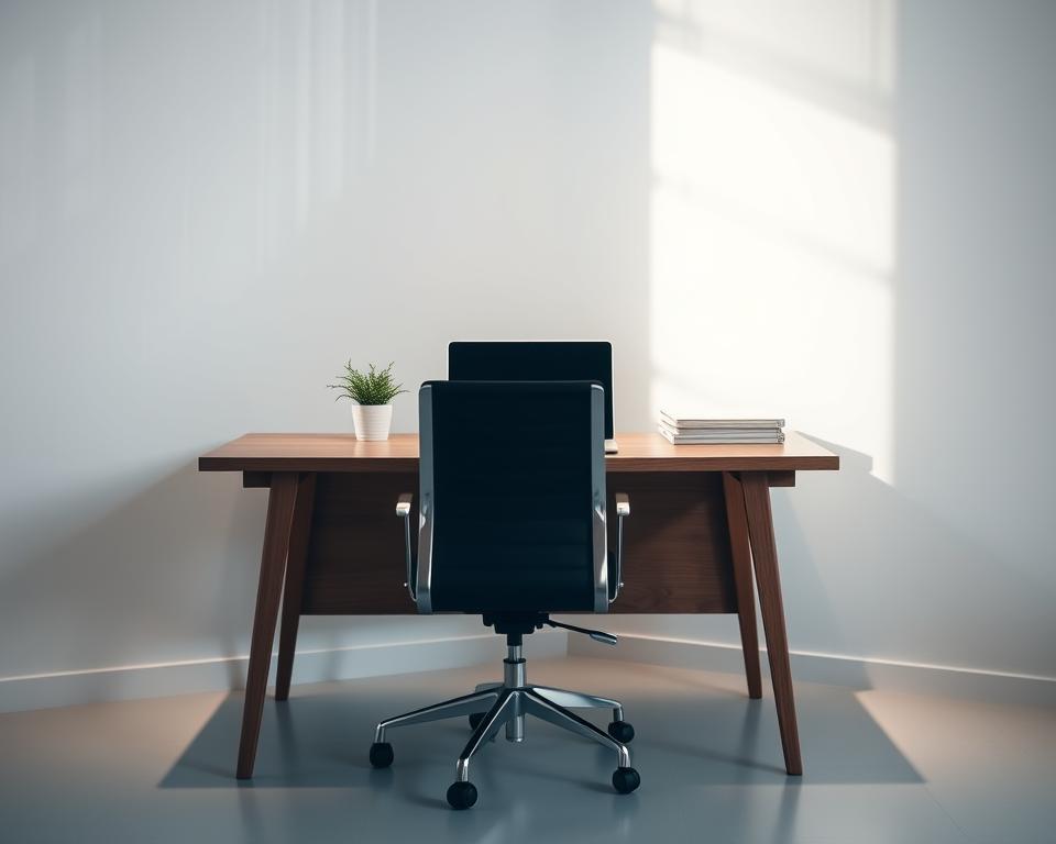 A modern office interior with a clean, minimalist design. The scene features a wooden desk with a laptop, a small potted plant, and a simple black office chair. The walls are painted a light, airy color, creating a bright and professional atmosphere. Soft, diffused lighting illuminates the space, casting gentle shadows and highlighting the textures of the materials. The overall mood is one of efficiency, organization, and a focus on the essentials for starting a new business venture. A modern office interior with a clean, minimalist design. The scene features a wooden desk with a laptop, a small potted plant, and a simple black office chair. The walls are painted a light, airy color, creating a bright and professional atmosphere. Soft, diffused lighting illuminates the space, casting gentle shadows and highlighting the textures of the materials. The overall mood is one of efficiency, organization, and a focus on the essentials for starting a new business venture.
