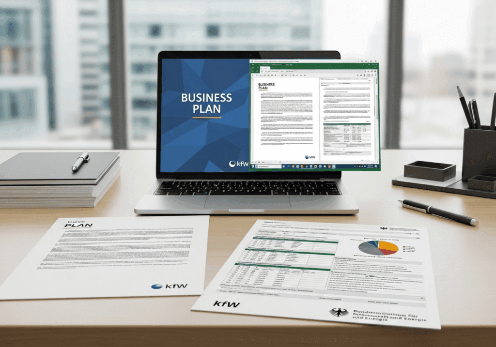 Professionelle Vorlage für Businessplan