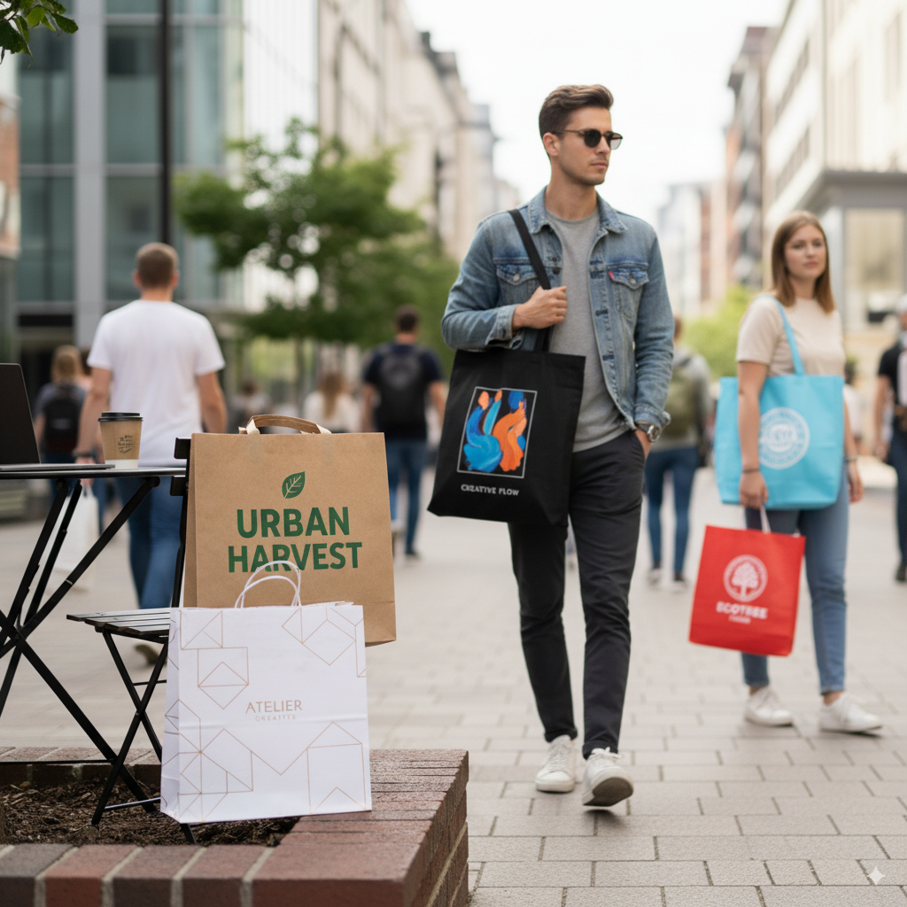 Bedruckte Tragetaschen Praktische Alltagshelfer und effektive Werbeträger